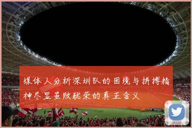 媒体人分析深圳队的困境与拼搏精神尽显虽败犹荣的真正含义